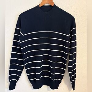 Universal Standard 3XS (2-4) Striped Cotton Sweater